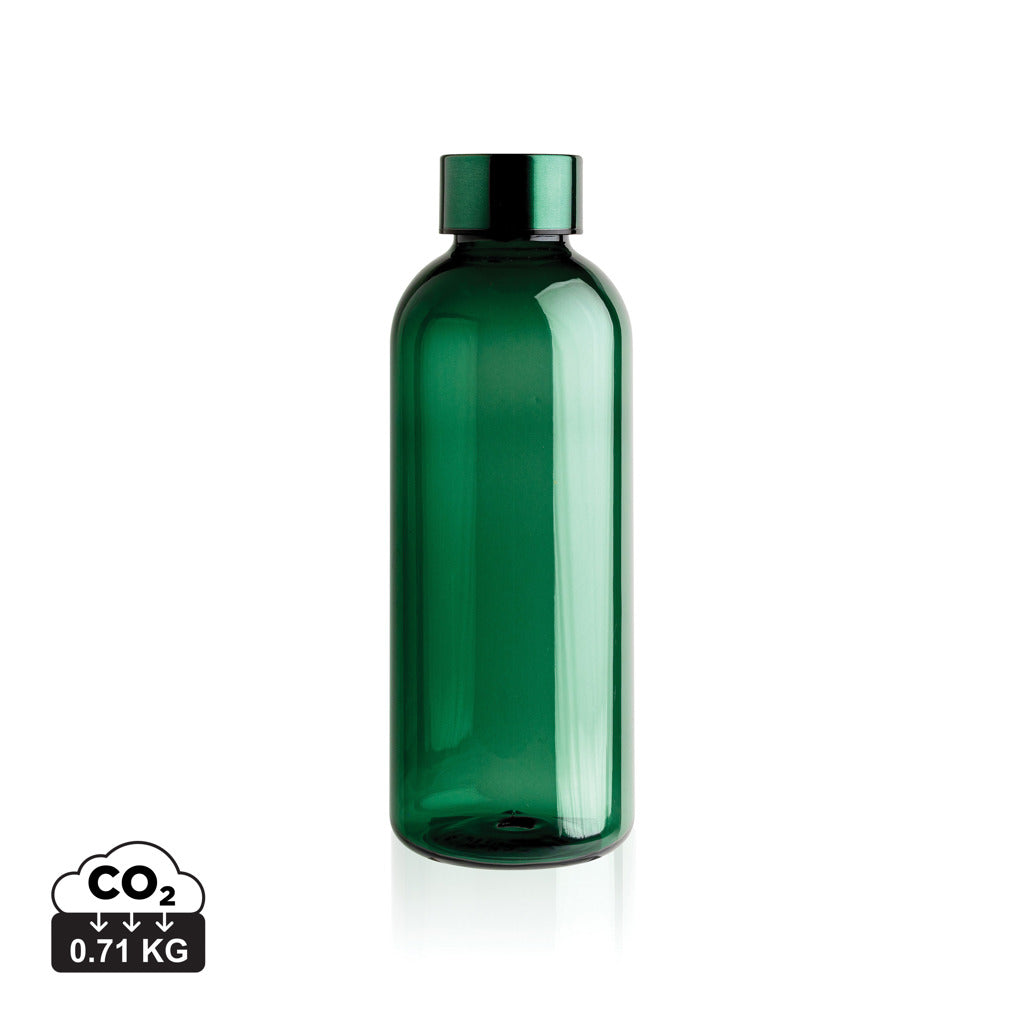 Leakproof water bottle with metallic lid - Green