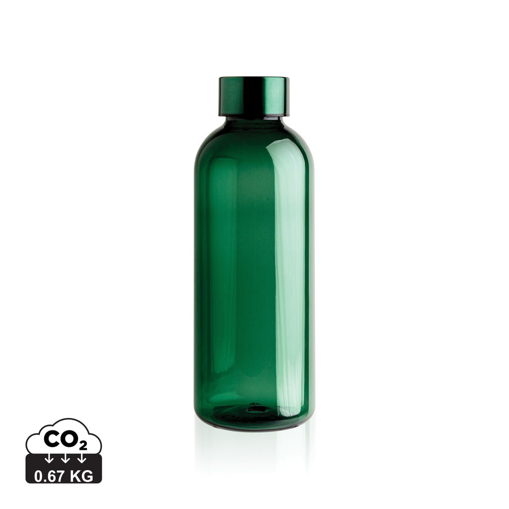 Leakproof water bottle with metallic lid - Green