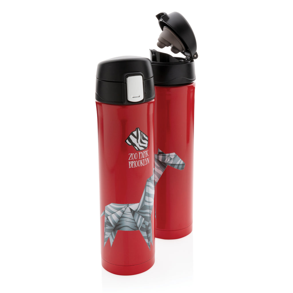 Easy lock vacuum flask - Red