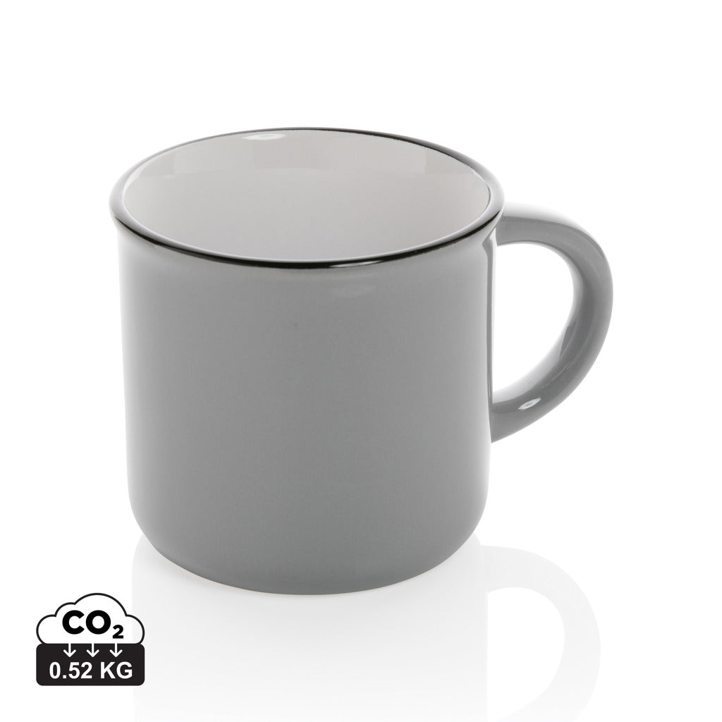 Vintage ceramic mug 280ml - Grey
