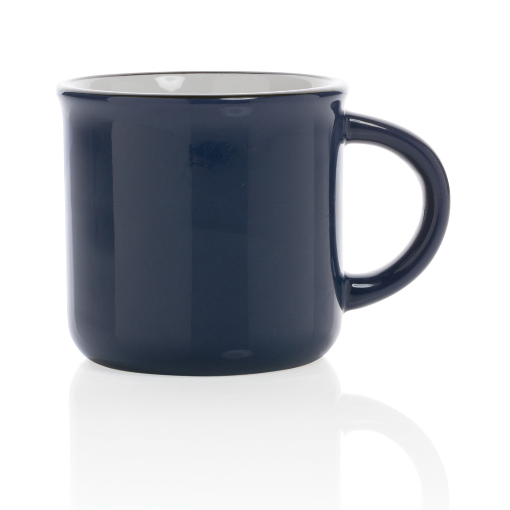 Vintage ceramic mug 280ml - Navy