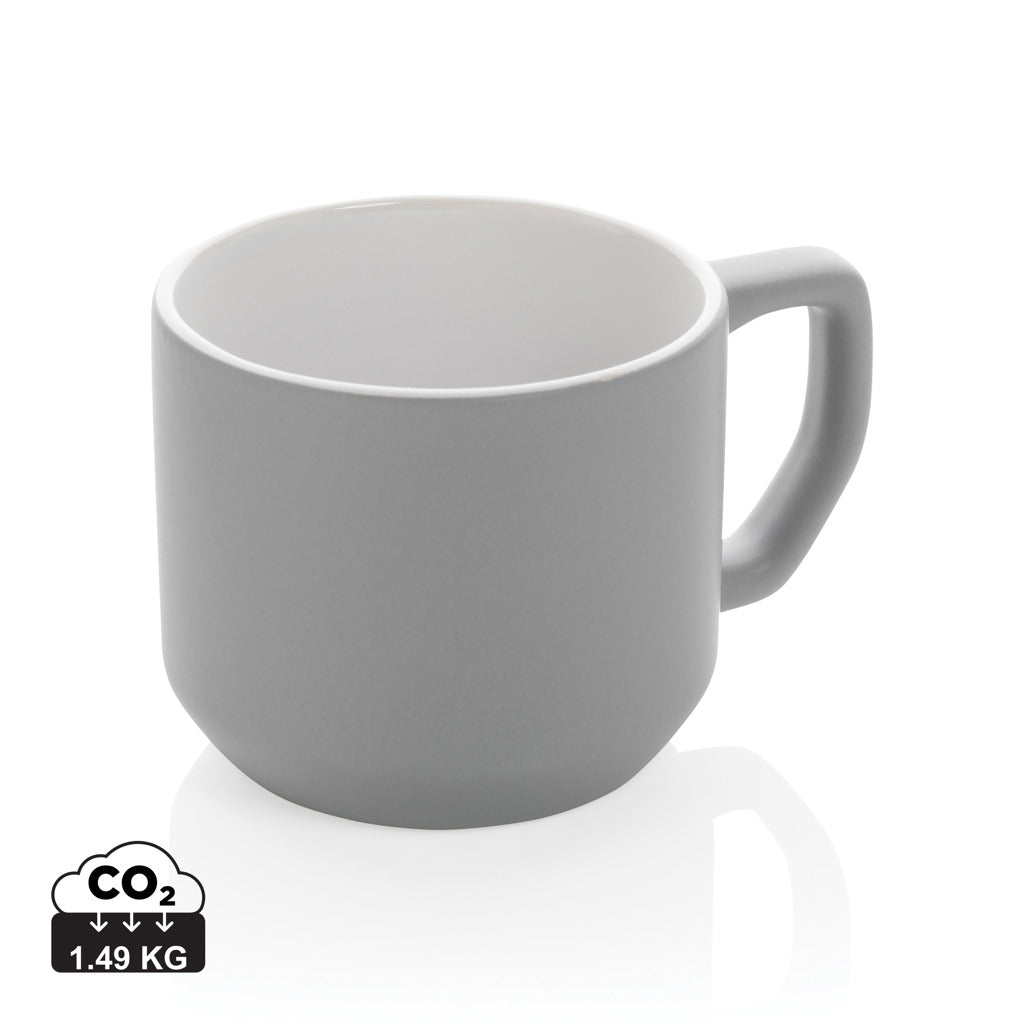 Ceramic modern mug 350ml - Grey