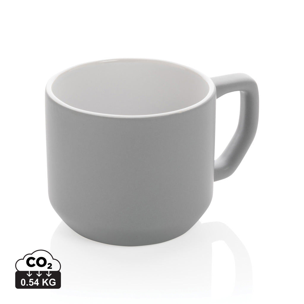 Ceramic modern mug 350ml - Grey