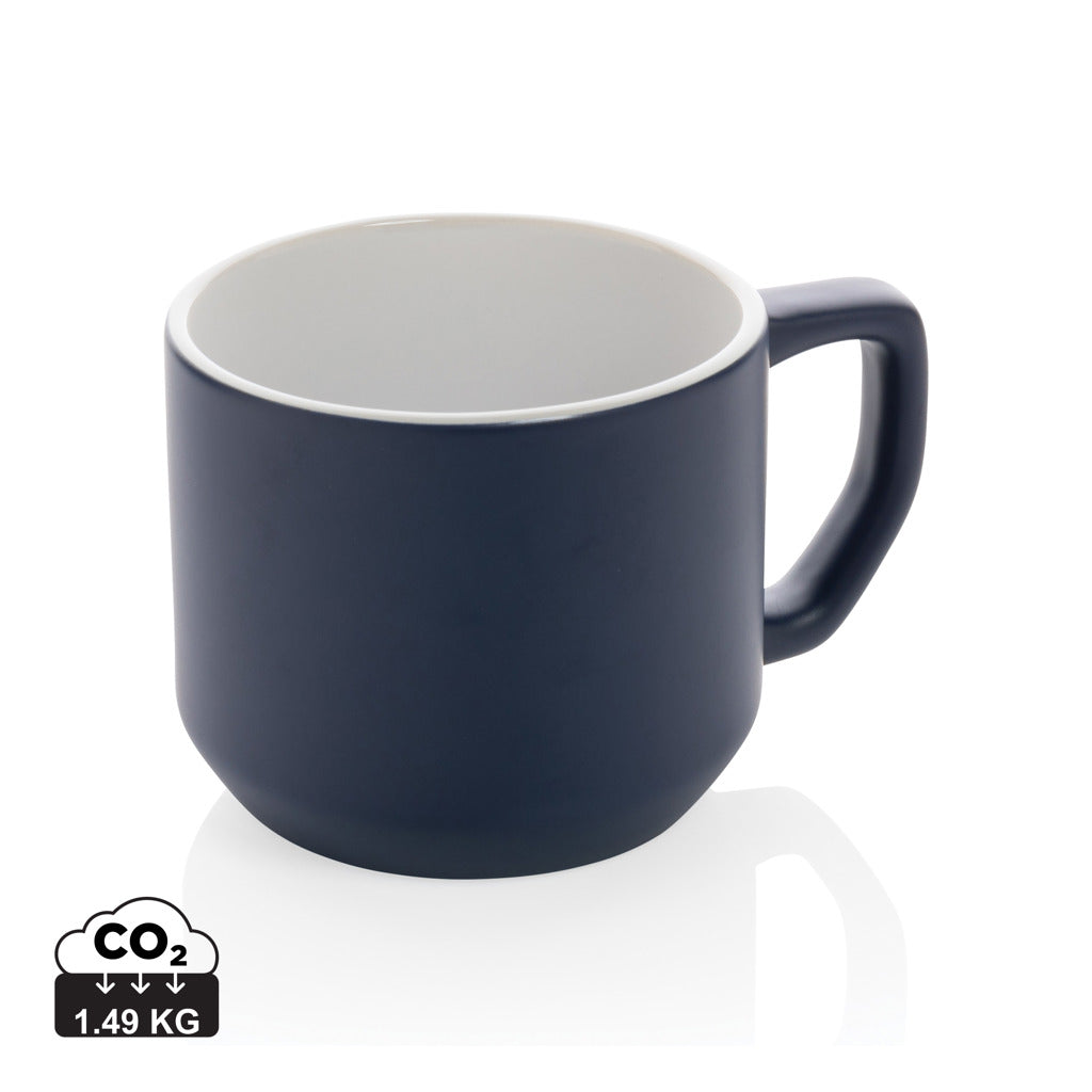 Ceramic modern mug 350ml - Navy
