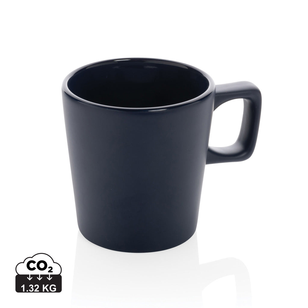 Ceramic modern coffee mug 300ml - Navy