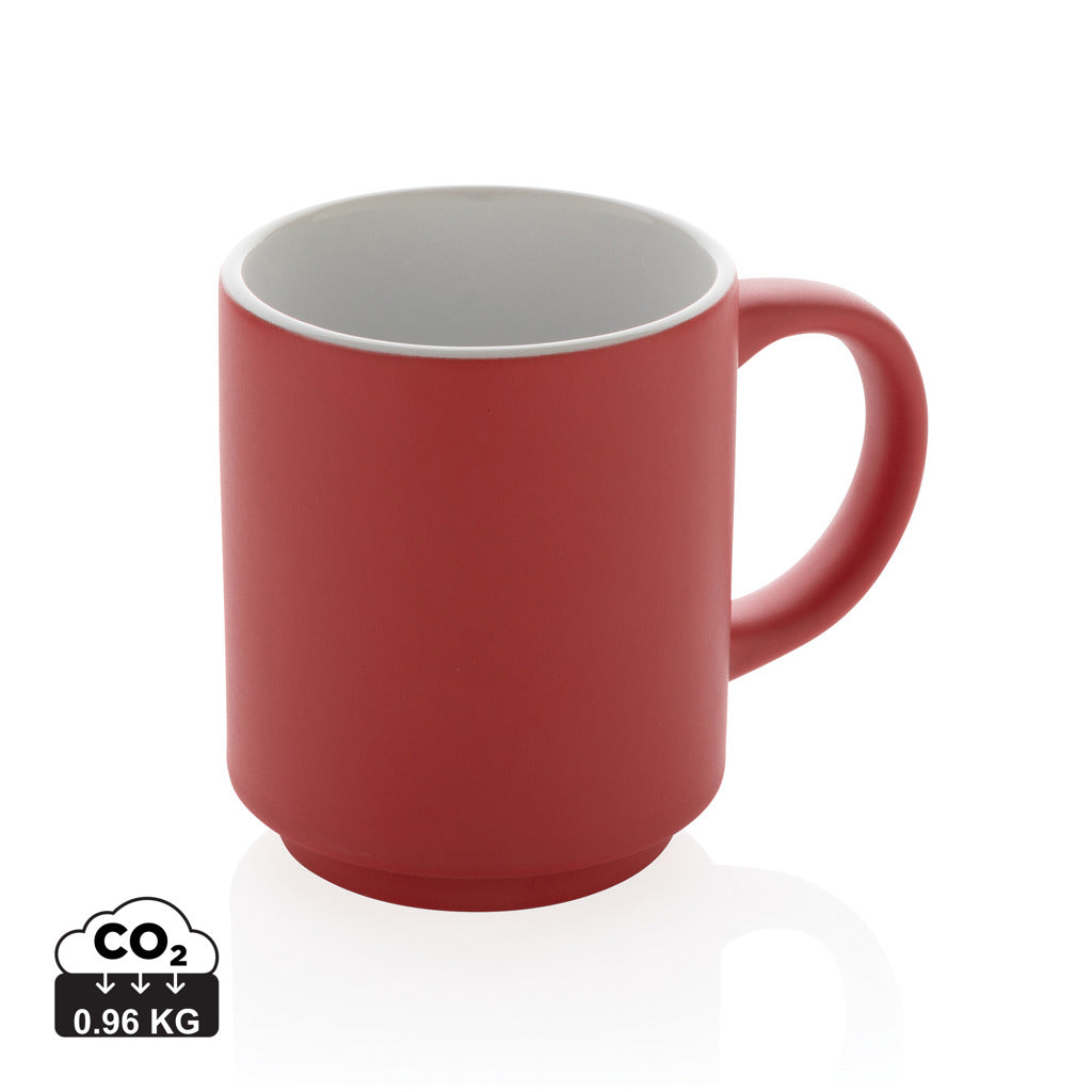 Ceramic stackable mug 180ml - Red