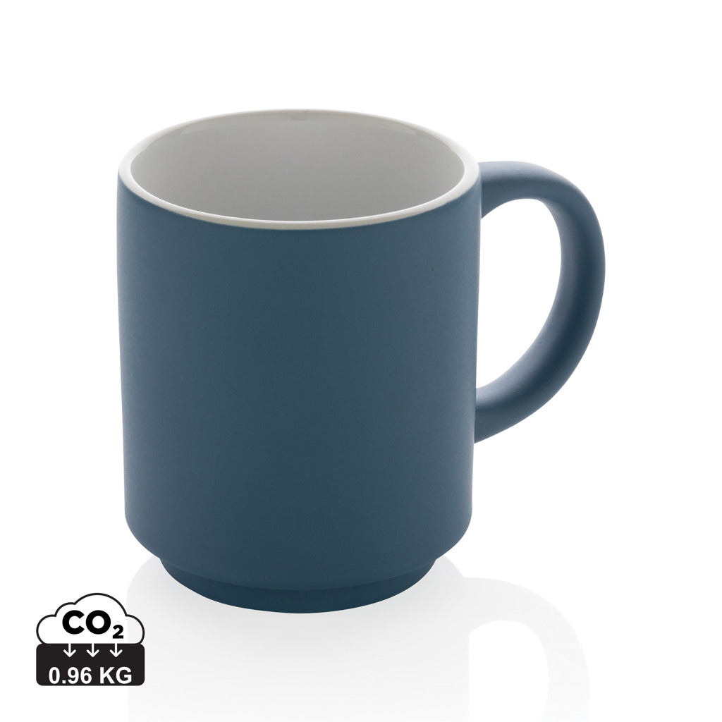 Ceramic stackable mug 180ml - Blue