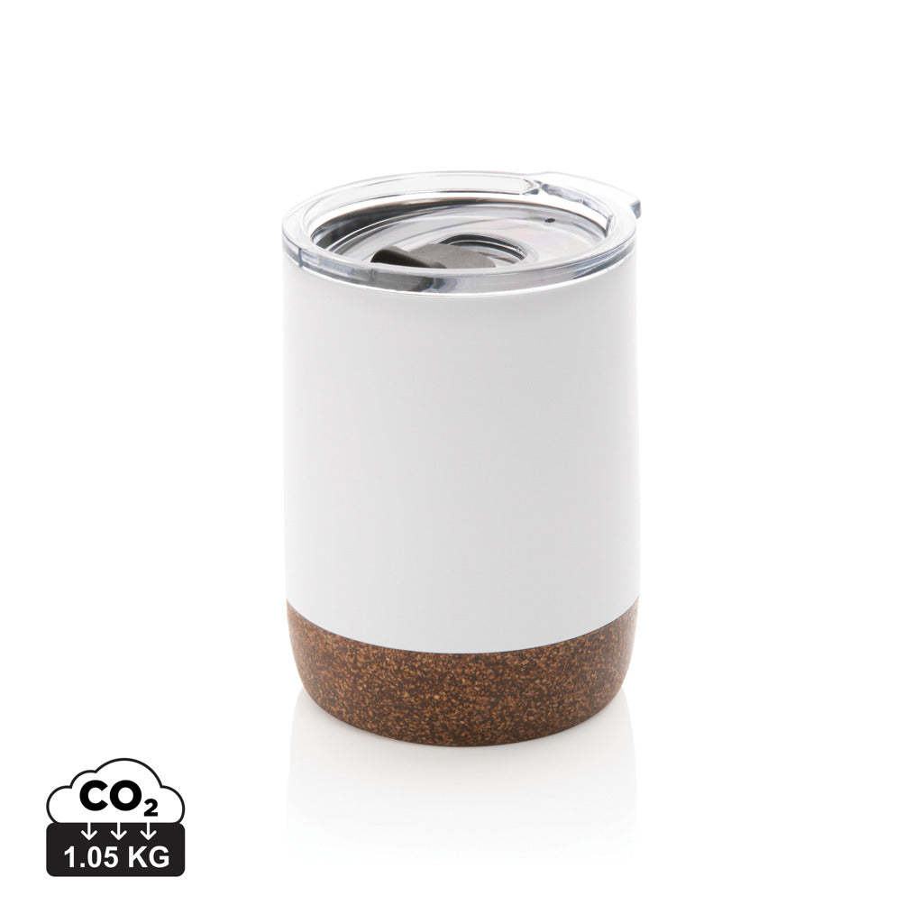 RCS Re-steel cork small vacuum coffee mug - White