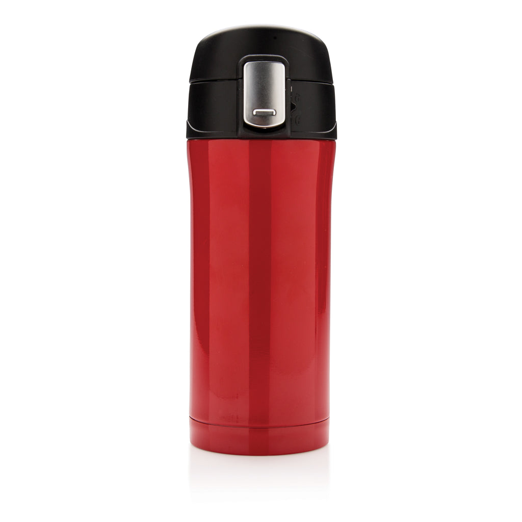 RCS Recycled stainless steel easy lock vacuum mug - Red