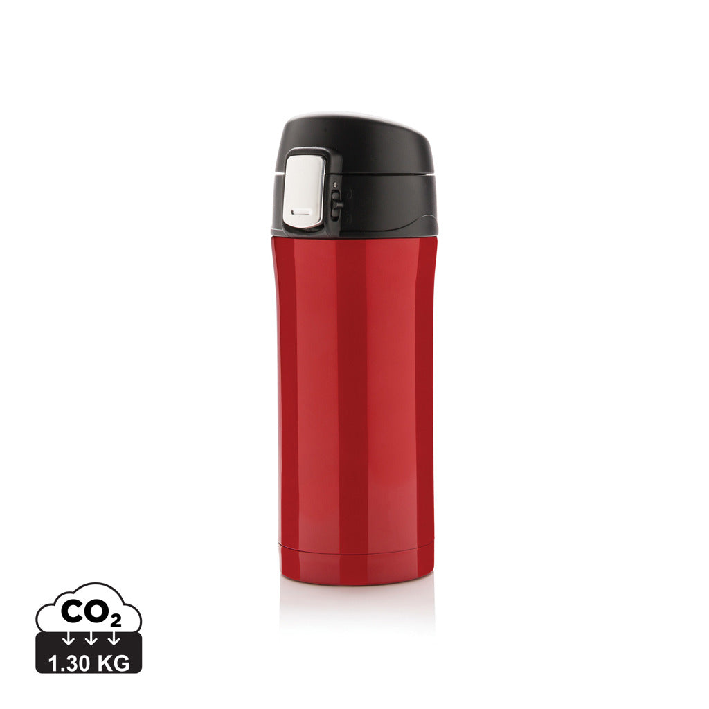 RCS Recycled stainless steel easy lock vacuum mug - Red
