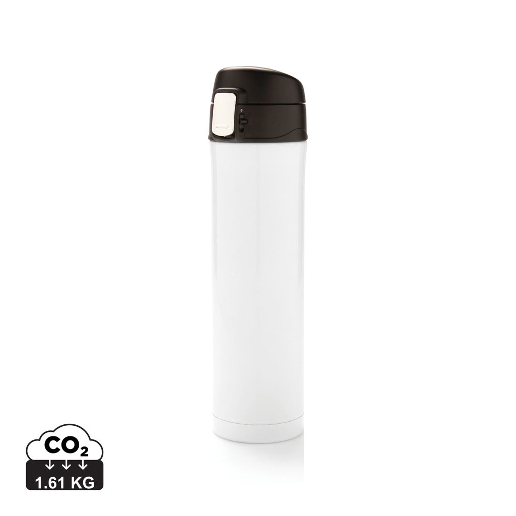 RCS Re-steel easy lock vacuum flask - White