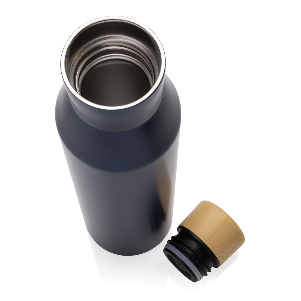 Gaia RCS certified recycled stainless steel vacuum bottle - Blue