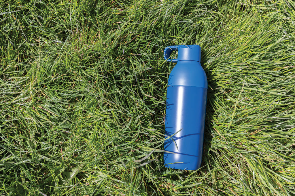Flow RCS recycled stainless steel vacuum bottle - Blue