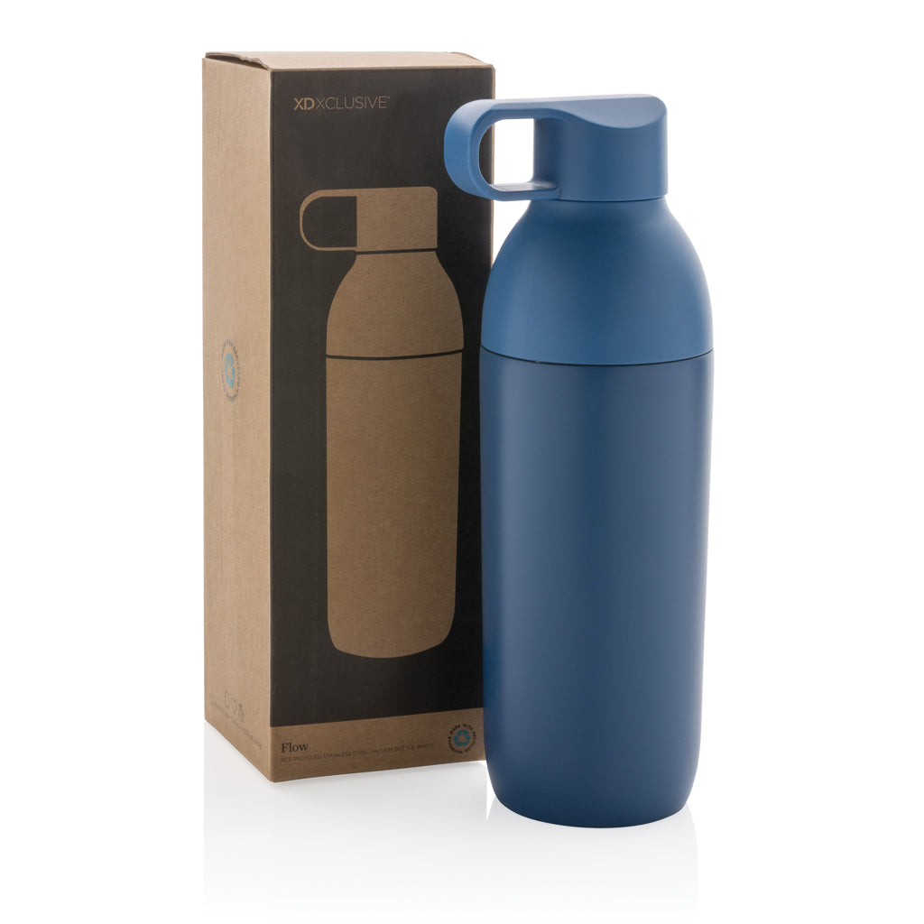Flow RCS recycled stainless steel vacuum bottle - Blue
