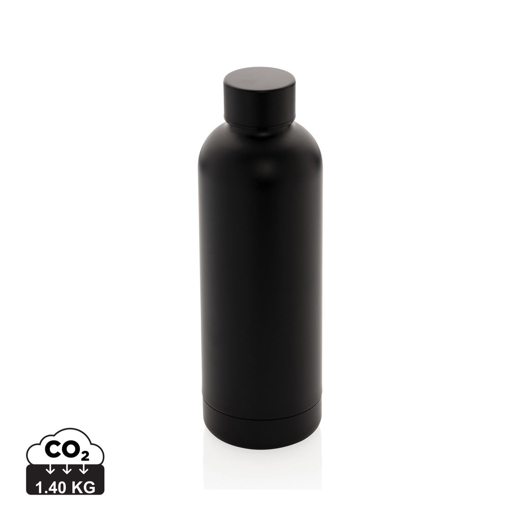 RCS Recycled stainless steel Impact vacuum bottle - Black