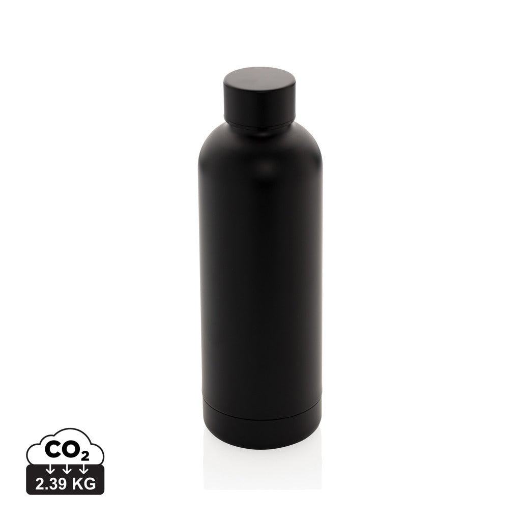 RCS Recycled stainless steel Impact vacuum bottle - Black