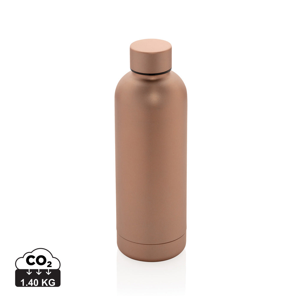 RCS Recycled stainless steel Impact vacuum bottle - Brown