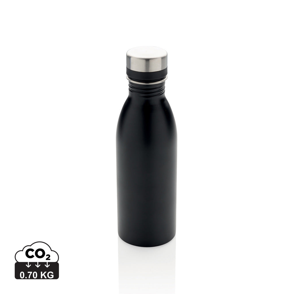 RCS Recycled stainless steel deluxe water bottle - Black