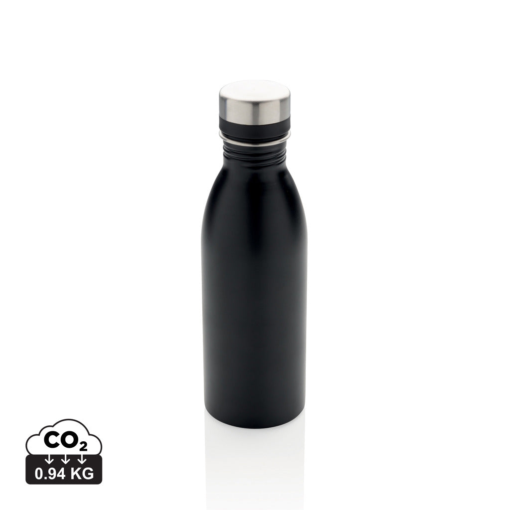 RCS Recycled stainless steel deluxe water bottle - Black