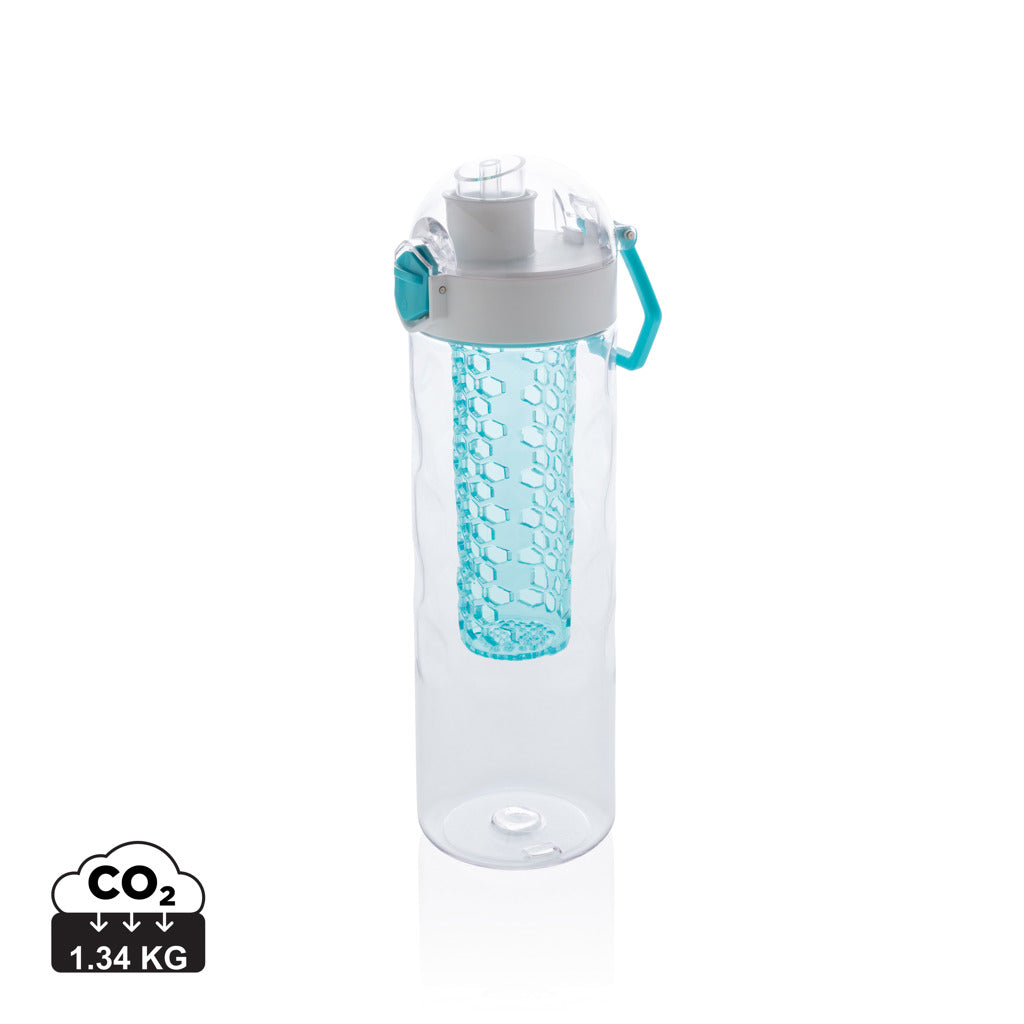 Honeycomb lockable leak proof infuser bottle - Turquoise