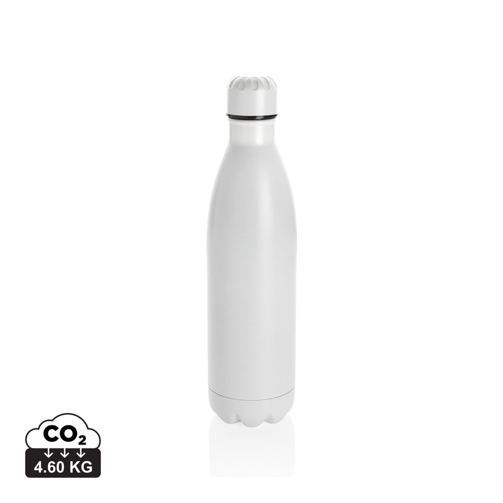Solid colour vacuum stainless steel bottle 750ml - White