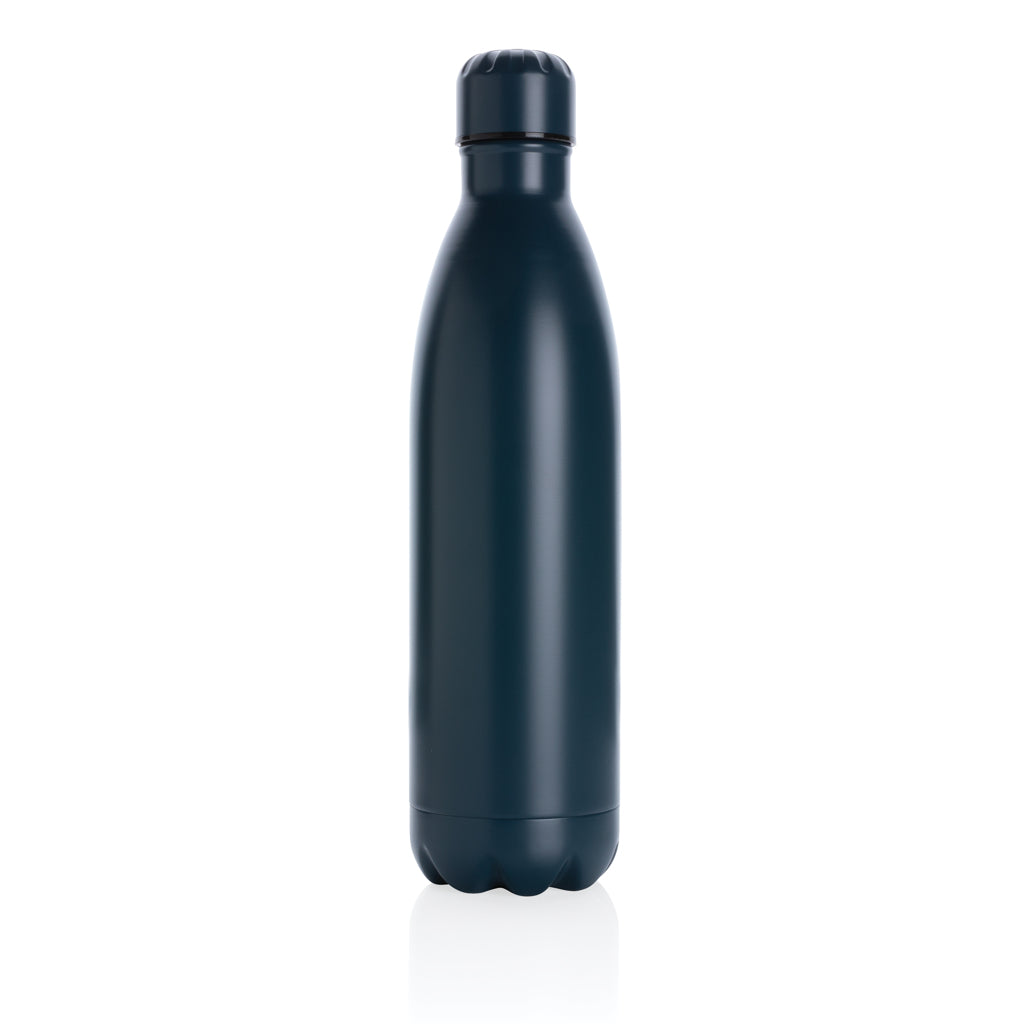 Solid colour vacuum stainless steel bottle 750ml - Blue