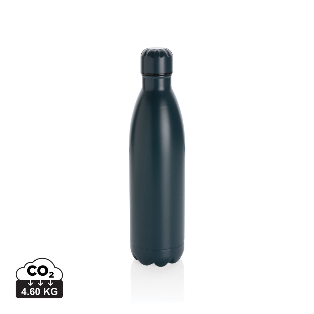 Solid colour vacuum stainless steel bottle 750ml - Blue
