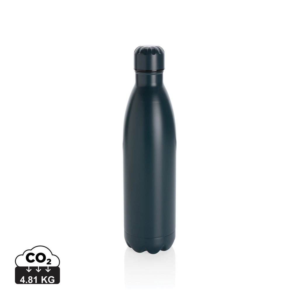 Solid colour vacuum stainless steel bottle 750ml - Blue