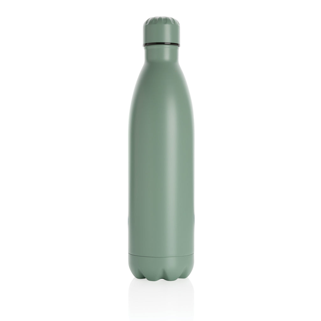 Solid colour vacuum stainless steel bottle 750ml - Green