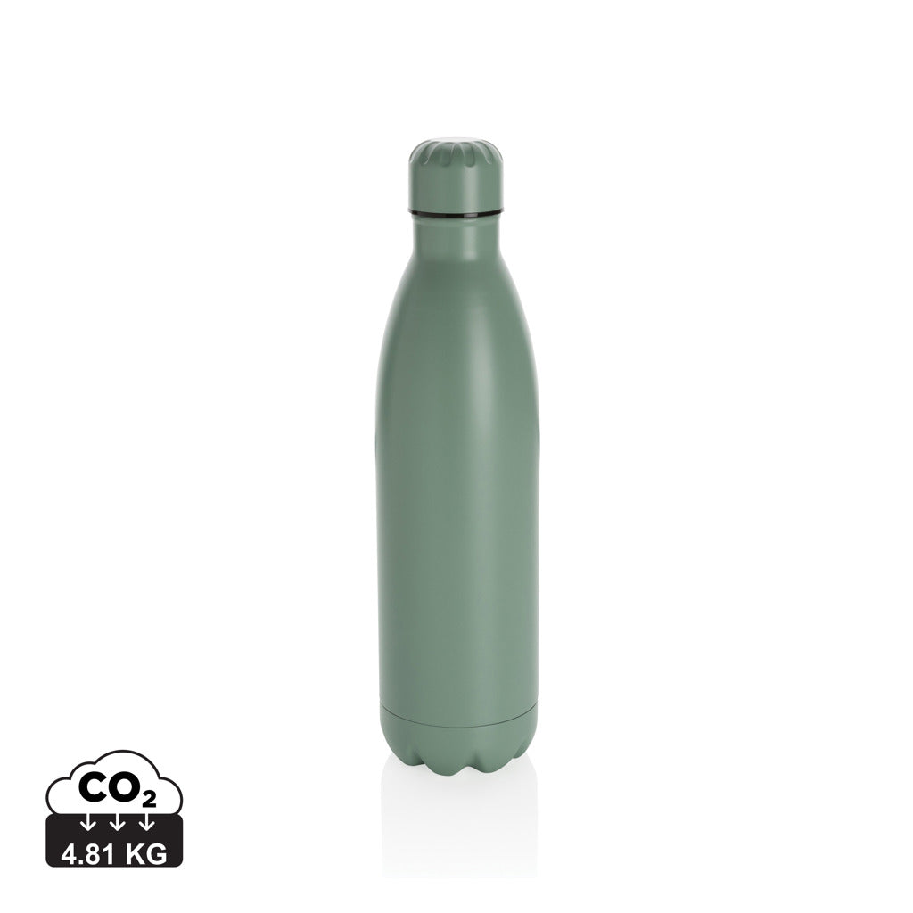 Solid colour vacuum stainless steel bottle 750ml - Green
