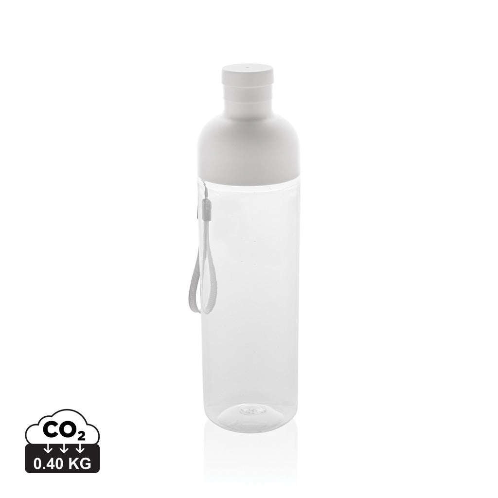 Impact RCS recycled PET leakproof water bottle 600ml - White