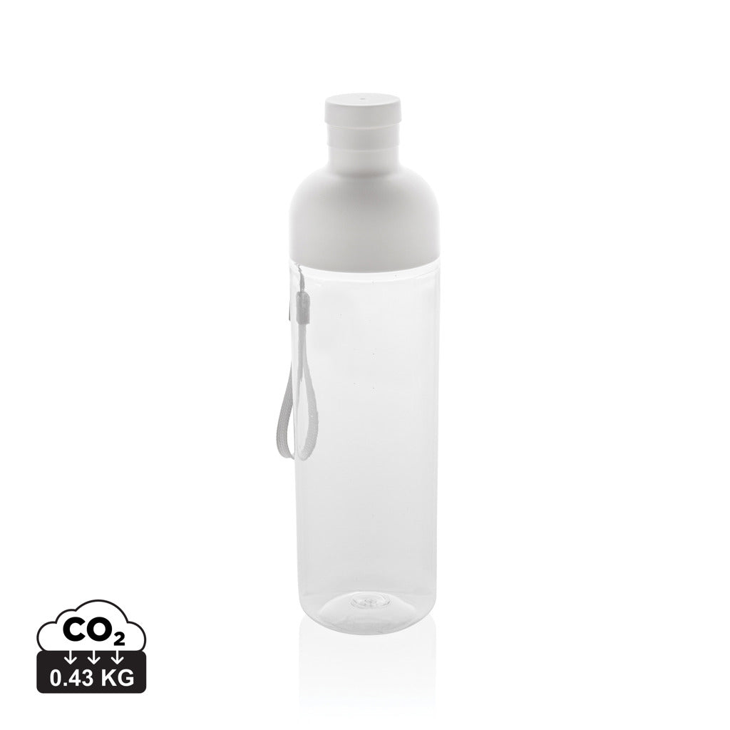 Impact RCS recycled PET leakproof water bottle 600ml - White