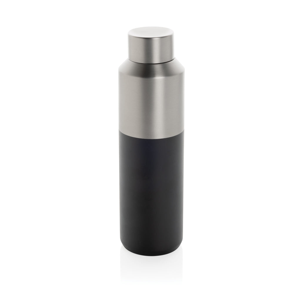 Fluid RCS certified recycled steel water bottle 600ml - Black