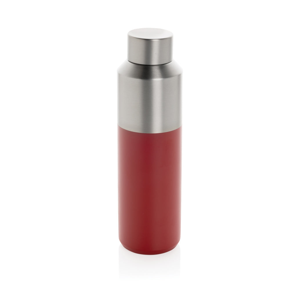 Fluid RCS certified recycled steel water bottle 600ml - Red