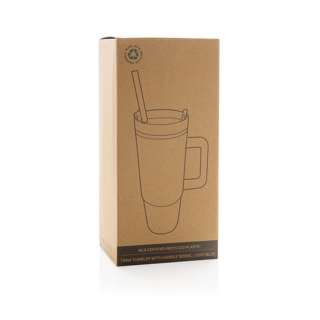 Tana RCS plastic tumbler with handle 750ml - Light Blue
