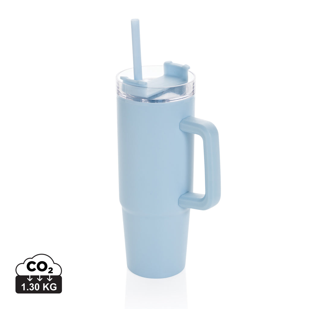 Tana RCS plastic tumbler with handle 750ml - Light Blue