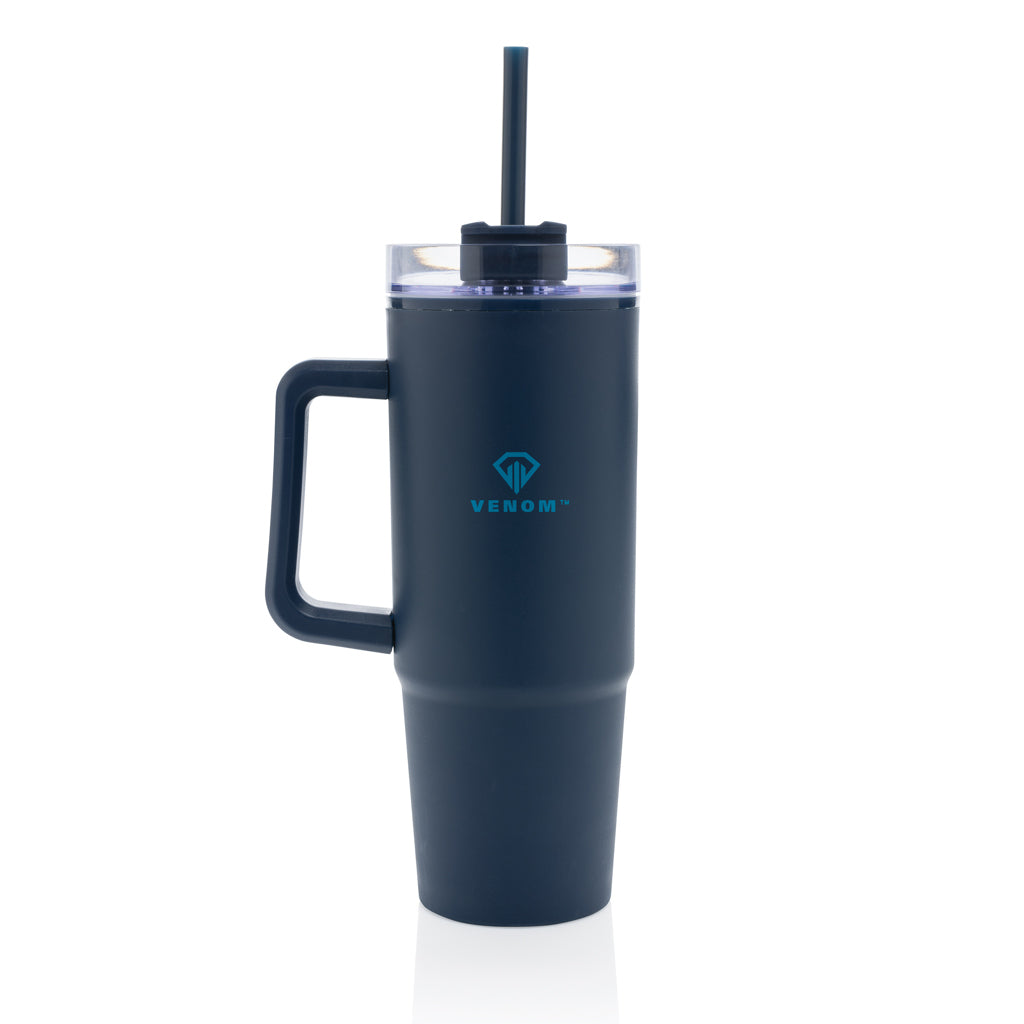 Tana RCS plastic tumbler with handle 750ml - Navy
