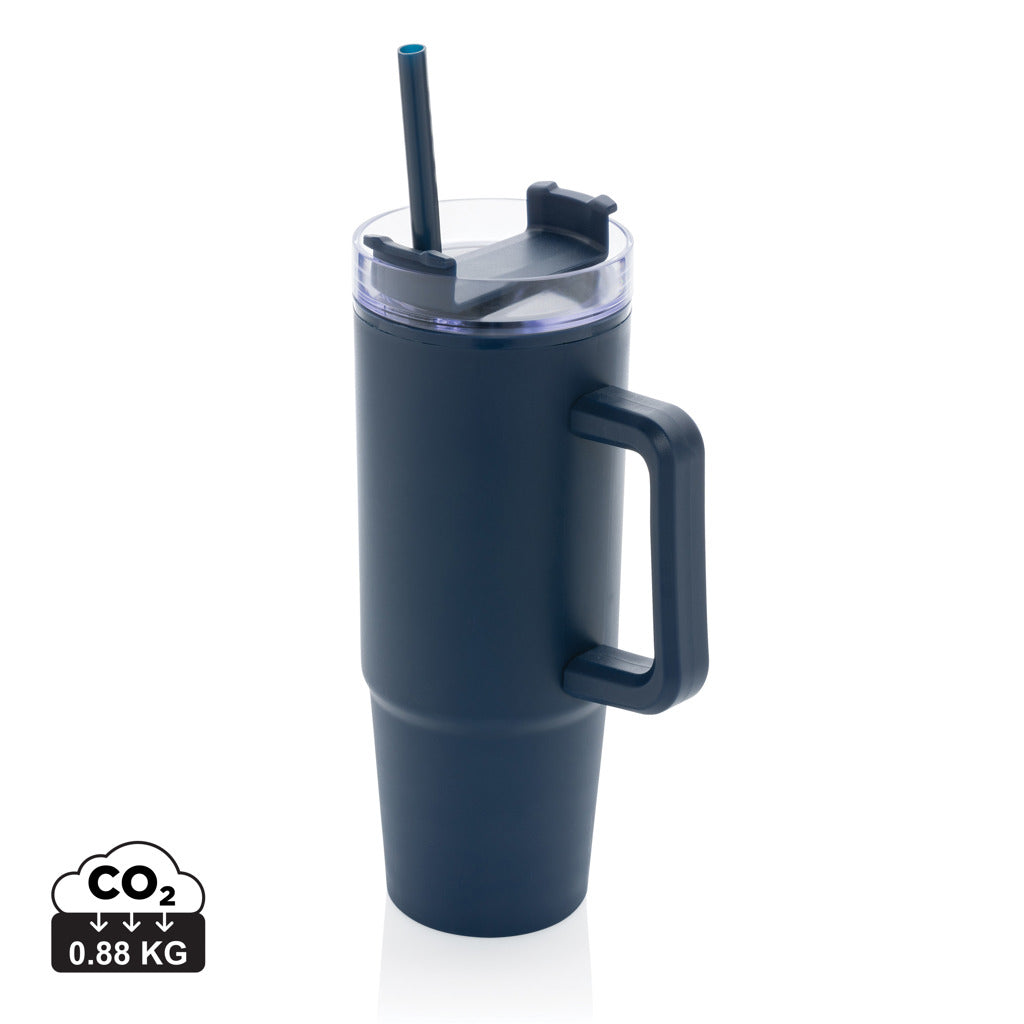 Tana RCS plastic tumbler with handle 750ml - Navy