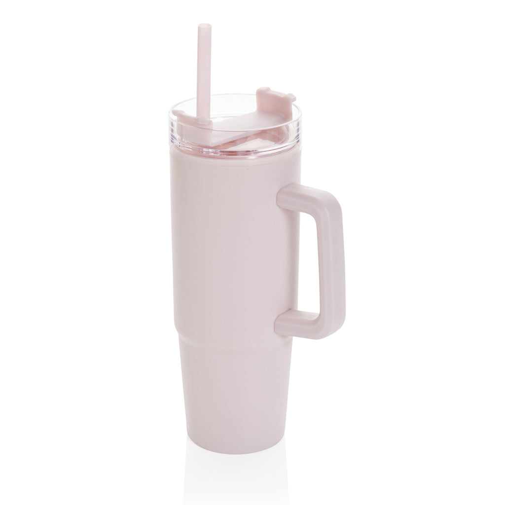 Tana RCS plastic tumbler with handle 750ml - Pink