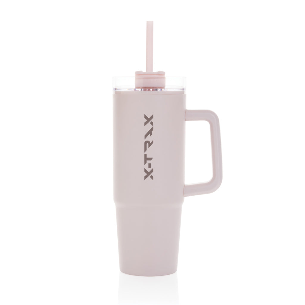 Tana RCS plastic tumbler with handle 750ml - Pink