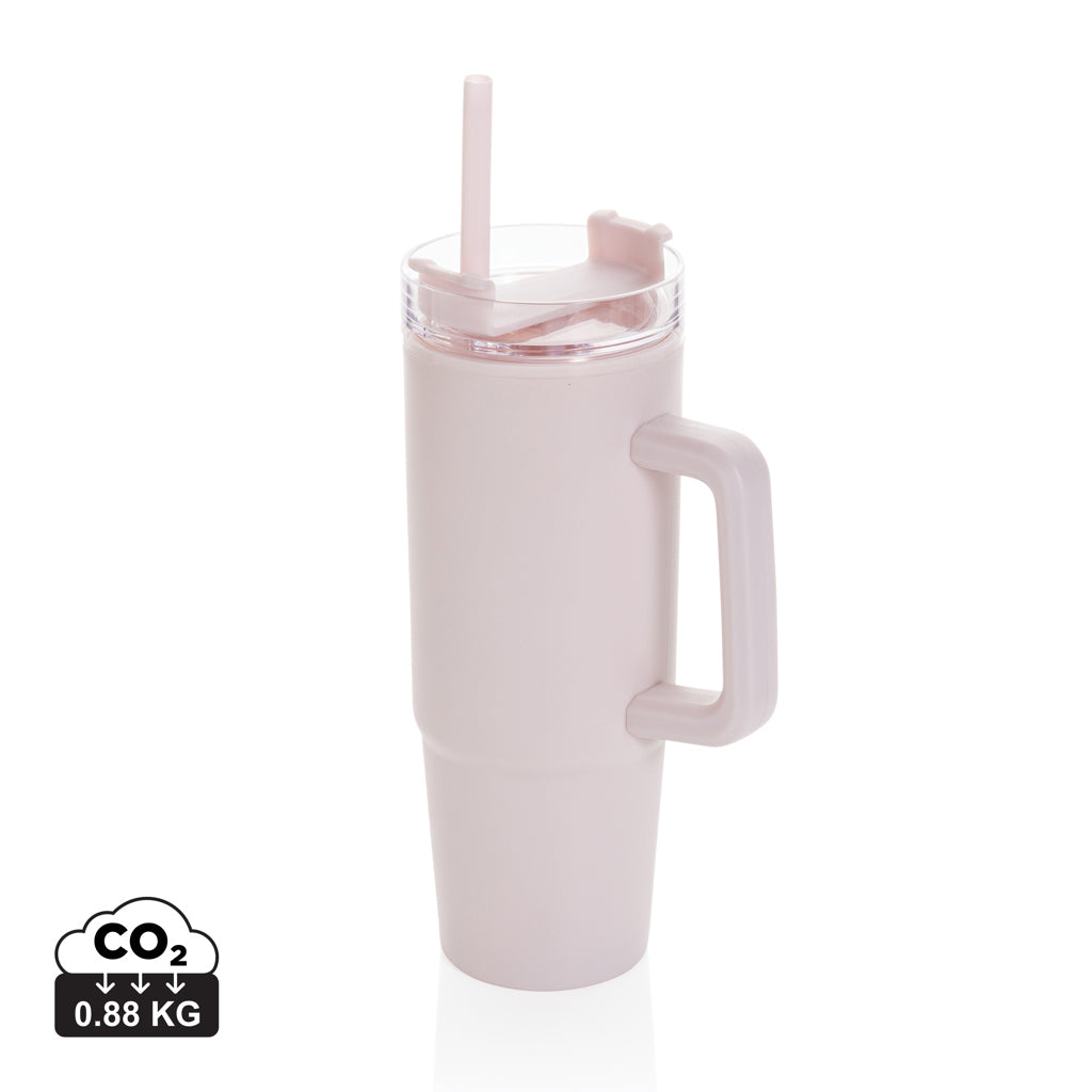Tana RCS plastic tumbler with handle 750ml - Pink