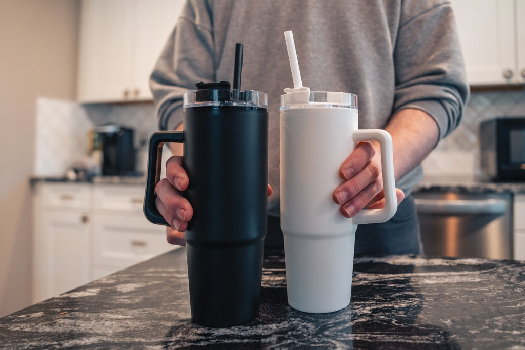 Tana RCS plastic tumbler with handle 750ml - Black