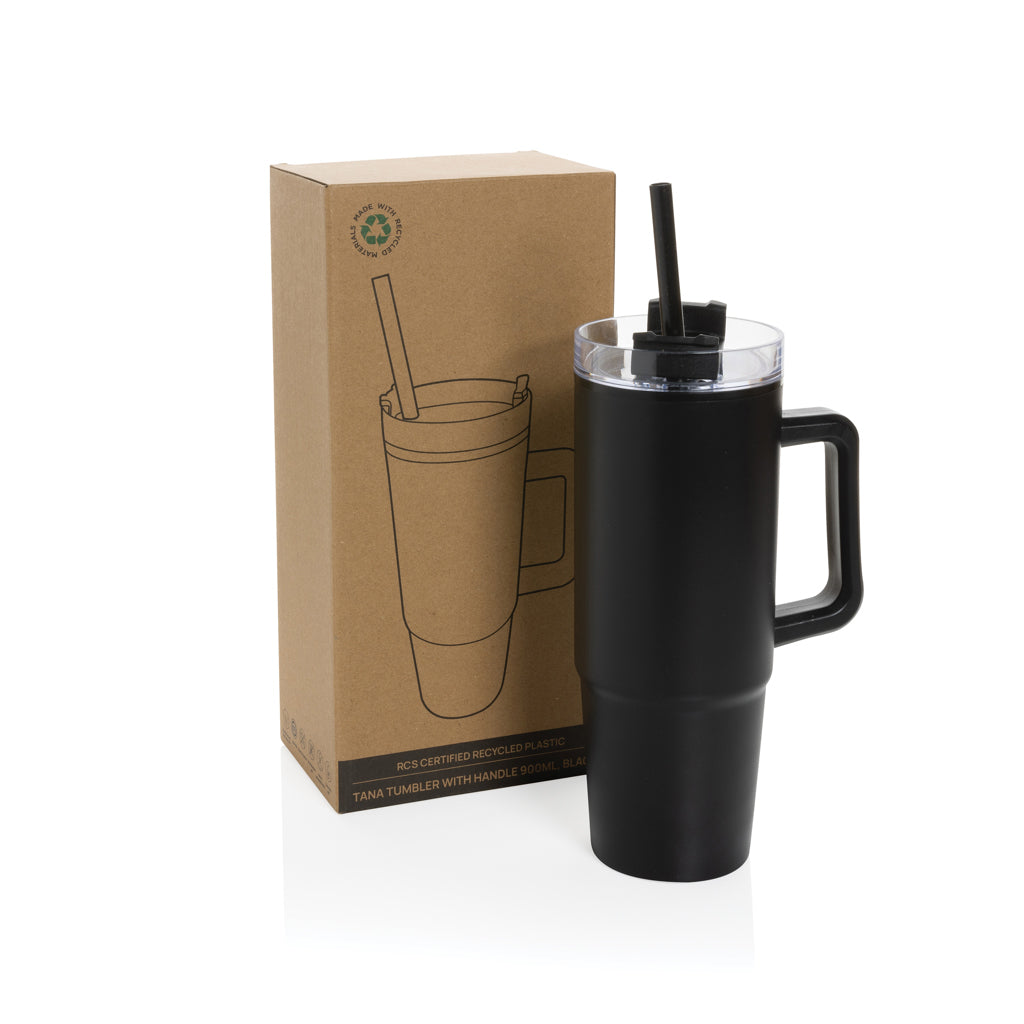 Tana RCS plastic tumbler with handle 750ml - Black
