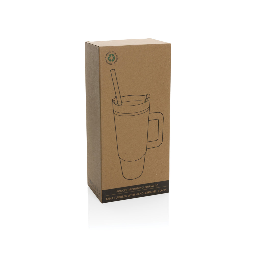 Tana RCS plastic tumbler with handle 750ml - Black