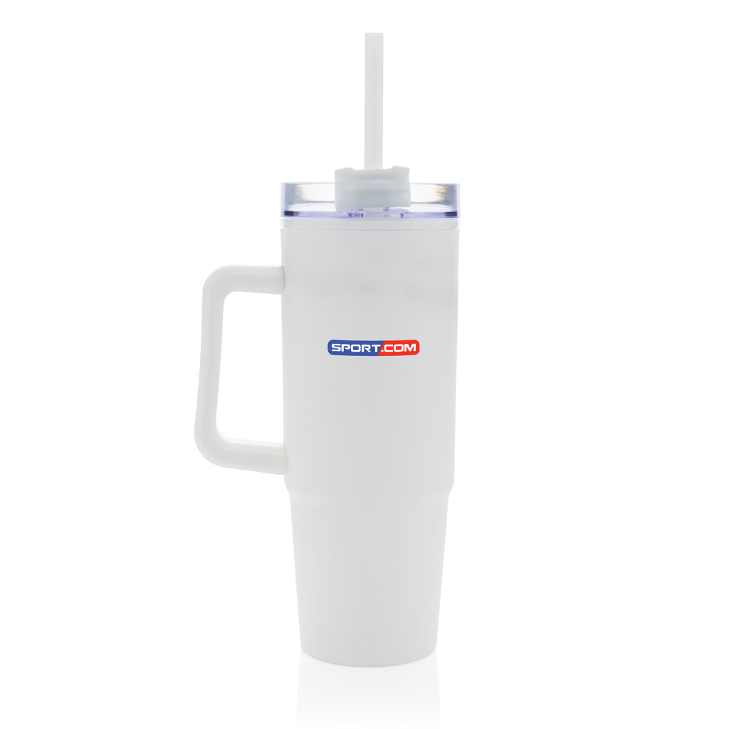 Tana RCS plastic tumbler with handle 750ml - White