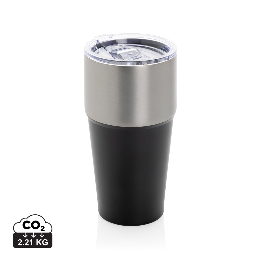 Fluid RCS certified recycled steel tumbler 500ml - Black
