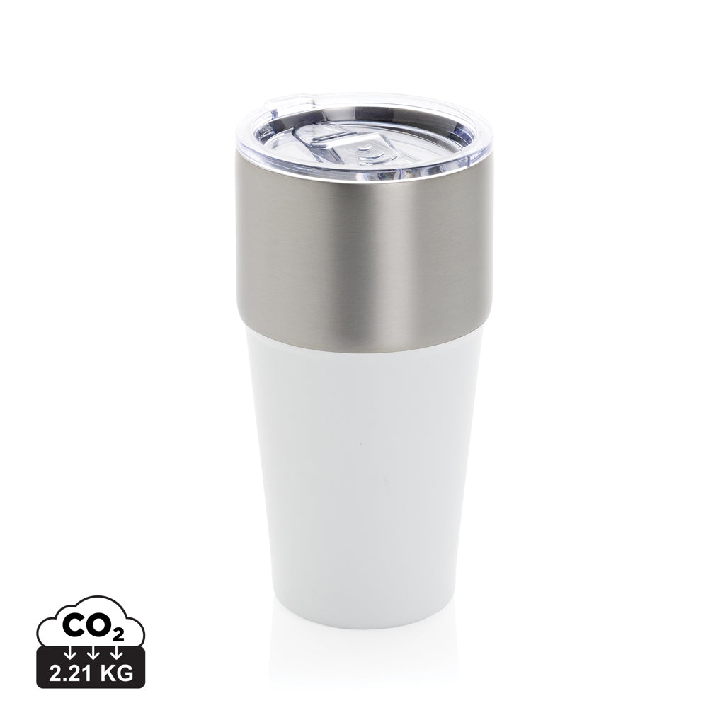 Fluid RCS certified recycled steel tumbler 500ml - White