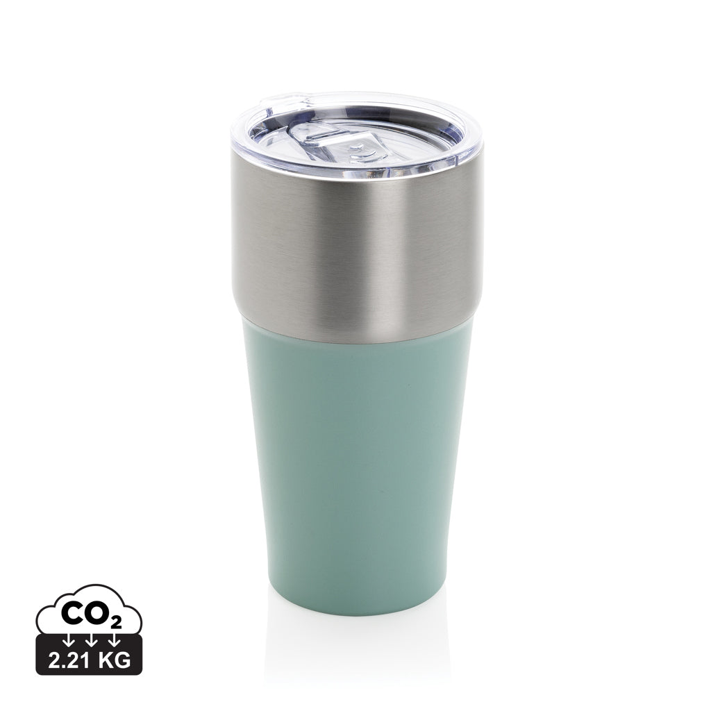 Fluid RCS certified recycled steel tumbler 500ml - Green