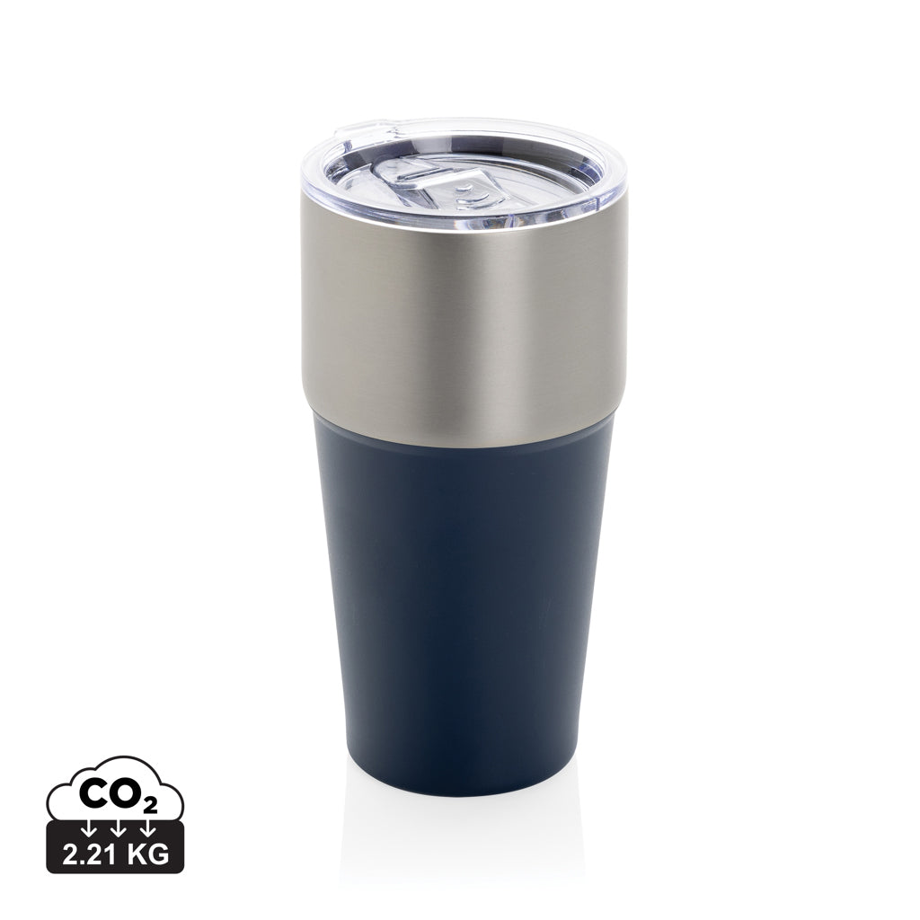 Fluid RCS certified recycled steel tumbler 500ml - Navy