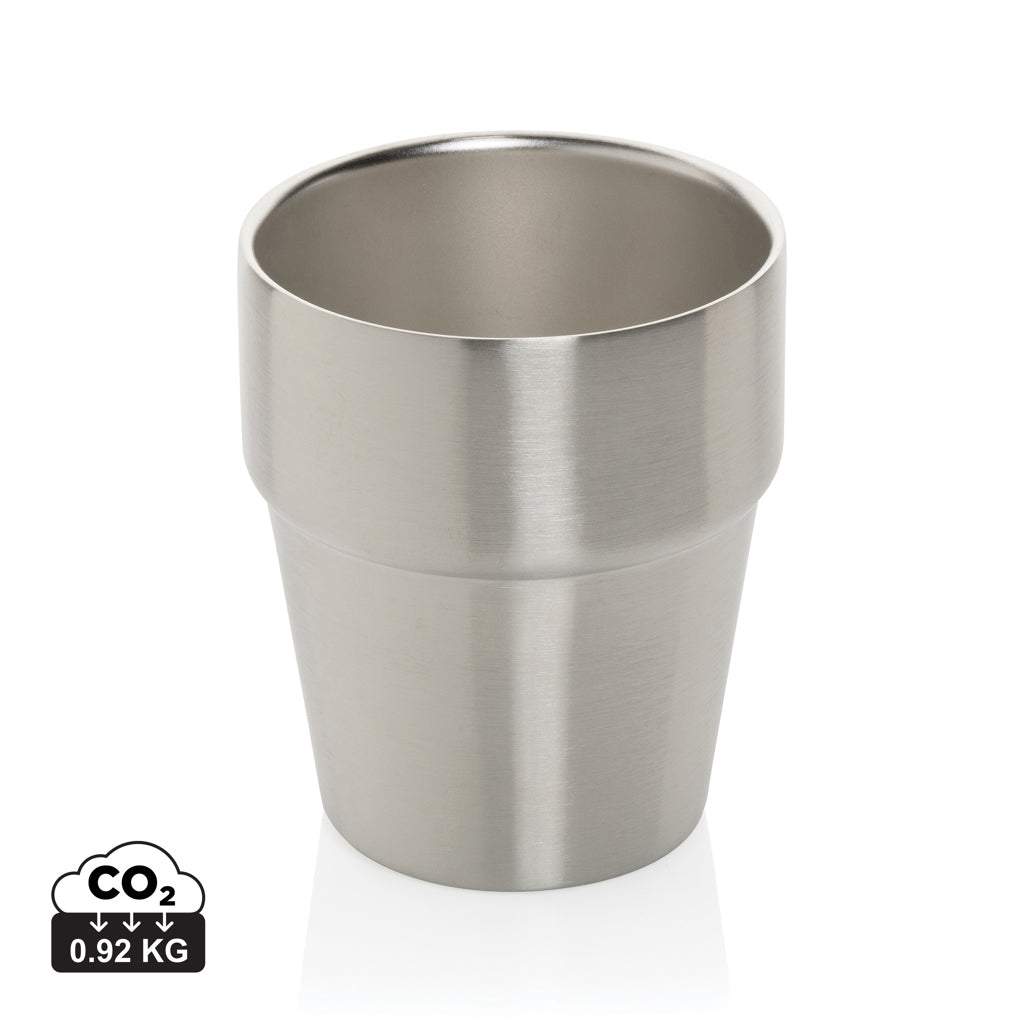 Clark RCS double wall coffee cup 300ML - Silver